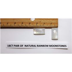 #13 - LOT OF 2 MATCHED MOONSTONE GEMSTONE