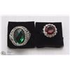 Image 1 : LOT OF TWO WOMENS FASHION RINGS