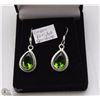 Image 1 : 24-GREEN PERIDOT GEMSTONE EARRINGS