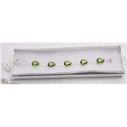 20-GREEN PERIDOT GEMSTONE BRACELET
