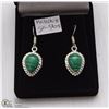 Image 1 : 8-MALACHITE GEMSTONE EARRINGS