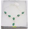 Image 1 : 5-MALACHITE GEMSTONE NECKLACE