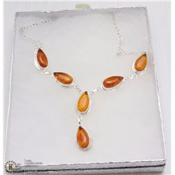 #16- BALTIE AMBER GEMSTONE NECKLACE