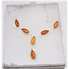 Image 1 : #16- BALTIE AMBER GEMSTONE NECKLACE