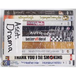 BUNDLE OF ASSORTED DVDS