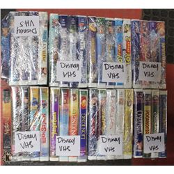 LARGE BOX OF DISNEY VHS