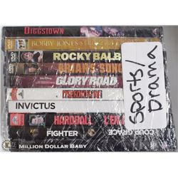 BUNDLE OF ASSORTED DVDS