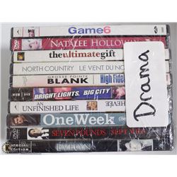 BUNDLE OF ASSORTED DVDS