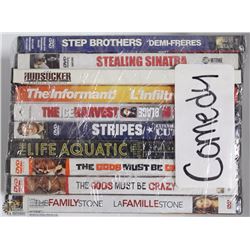 BUNDLE OF ASSORTED DVDS