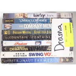 BUNDLE OF ASSORTED DVDS