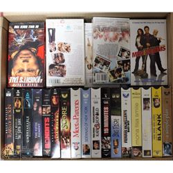 BOX OF 85 VHS MOVIES