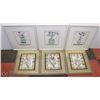 Image 1 : SET OF 6 FLORAL FRAMED AND MATTED PICTURES