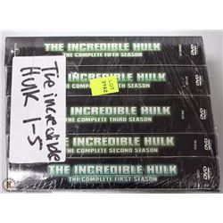 THE INCREDIBLE HULK SEASONS 1-5 ON DVD