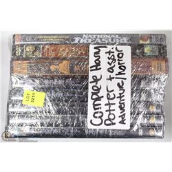 COMPLETE HARRY POTTER AND ASSORTED HORROR DVDS