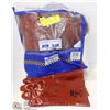 Image 1 : BUNDLE OF 12 RED PVC DIPPED GAUNTLET GLOVES