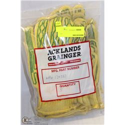 5 PAIRS WHIZARD GOLDEN GRIP PROTECTIVE WEAR GLOVES