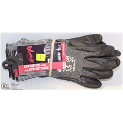 4 PAIRS OF XXL NINJA X4 LIGHT DUTY WORK GLOVES