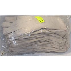 1 DOZ COTTON GAUNTLET WORK GLOVES MED-LARGE