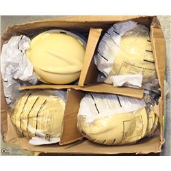 LOT OF 20 NEW TAN HARD HATS