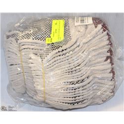 BUNDLE OF 12 WORK GLOVES WITH GRIPS