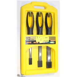 TRIO OF STANLEY FATMAX CHISELS CONTRACTOR GRADE