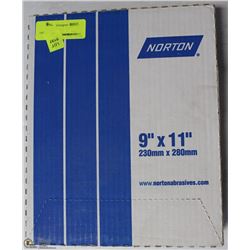 2 BOXES OF 100 SHEETS OF NORTON 220 GRIT SAND PAP