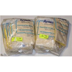 2 BUNDLES ANSELL NON SLIP RUBBER HOUSEKEEPING