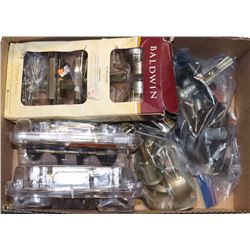 LOT OF NEW AND USED DOOR HANDLES