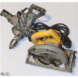 BOX W/DEWALT 15 AMP CIRCULAR SAW