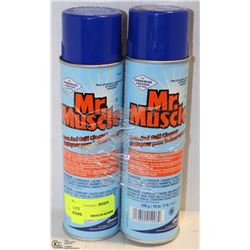 LOT OF 2 CANS MR. MUSCLE OVEN AND GRILL CLEANER