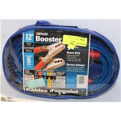12FT WOODS BOOSTER CABLE W/CASE