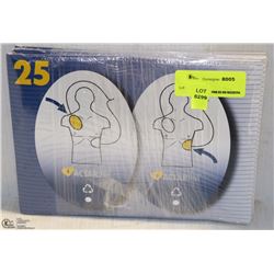 LOT OF 100 ACTAR DEFIB TRAINING PADS