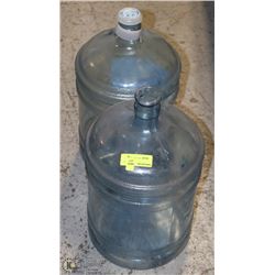 LOT OF TWO 18.9L WATER COOLER JUGS
