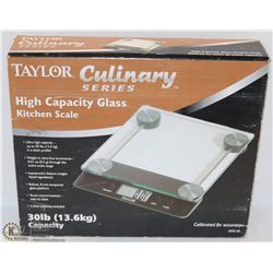 TAYLOR CULINARY SERIES HIGH CAPACITY GLASS SCALE