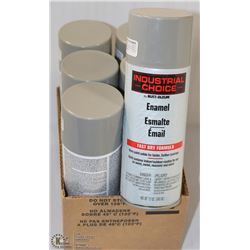 LOT OF 6 CANS RUSTOLEUM INDUSTRIAL CHOICE ENAMEL