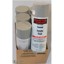 LOT OF 6 CANS RUSTOLEUM INDUSTRIAL CHOICE ENAMEL