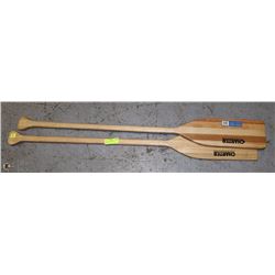 PAIR OF WOOD OARS 48"