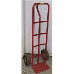 COMMERCIAL QUALITY RED STEEL DOLLY W/ AIR IN TIRES