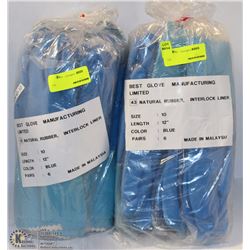 BEST GLOVE NATURAL RUBBER GLOVES SIZE 10