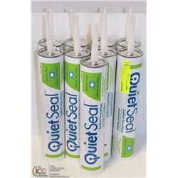 CASE OF 9 TUBES OF QUIET SEAL ACOUSTIC SEALANT
