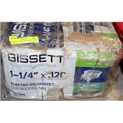 CASE OF BISSET GALVANIZED ROOF NAILS