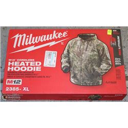NEW MILWAUKEE M12 CORDLESS HEATED CAMO HOODIE