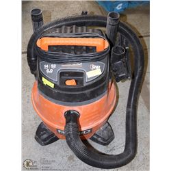 52L RIDGID SHOP VAC W/ ACCESSORIES