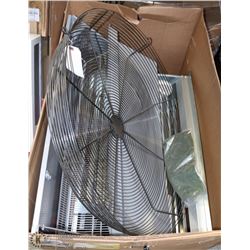 BOX W/ FAN CAGE AND DAMPER MOTOR UNIT