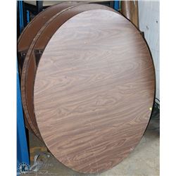 LOT OF SEVEN 4' ROUND TABLES