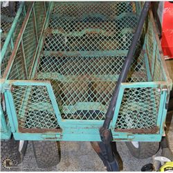 CAGED METAL PULL WAGON