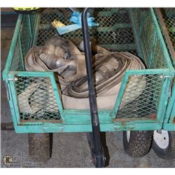 CAGED METAL PULL WAGON