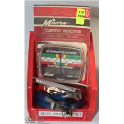 LOT OF MINI PLIERS, PADLOCK AND CURRENT INDICATOR