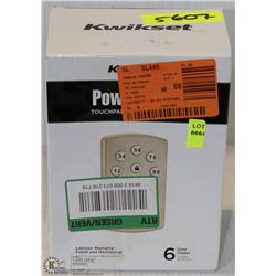 KWIKSET POWERBOLT 2 KEYLESS TOUCHPAD ENTRY BIEGE