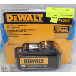 DEWALT 20V MAX LITH-ION BATTERY